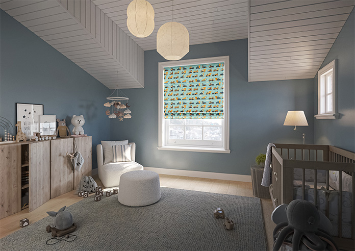 Construction Crew, Digger - Twist&Fit Roman Blind - Image 6